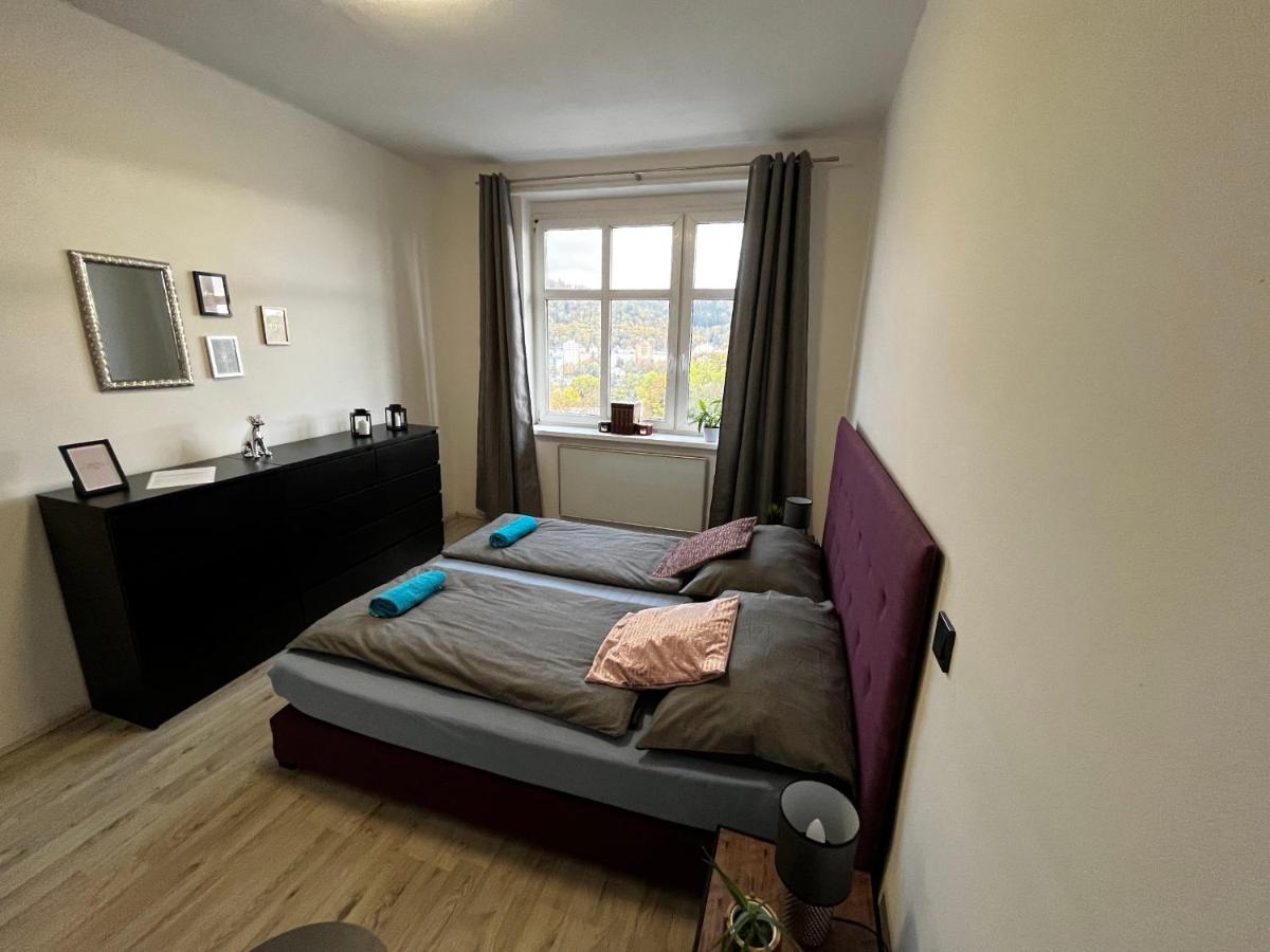 Large 3 Bedroom Apartment With City Skyline View Karlsbad Eksteriør billede